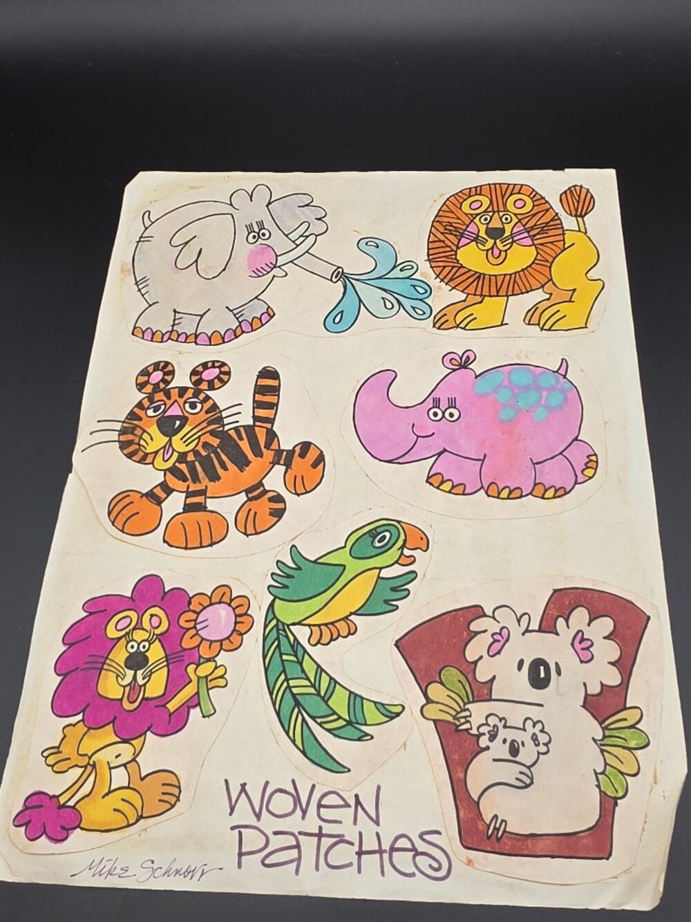 San Diego Zoo cartoon concept art mike schnorr Vintage 1980 Iconic zoo animals
